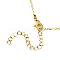 Brass Cross Pendants Necklace for Women&nbsp;NJEW-JN04911-01