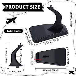 4 Bags Plastic Model Aircraft Display Stands&nbsp;ODIS-FG0002-07