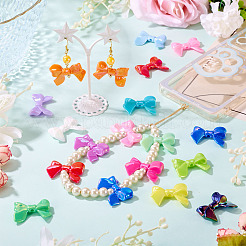 60Pcs 15 Colors AB Color Plated Acrylic Beads&nbsp;CRES-TA0001-56