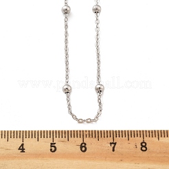 Brass Satellite Chains Necklaces for Women&nbsp;NJEW-D302-28P