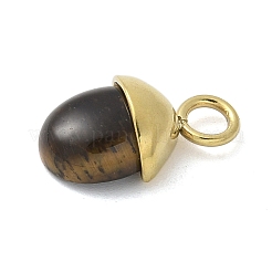 304 Stainless Steel Natural Tiger Eye Pendants&nbsp;LS-STAS-L277-07G-01