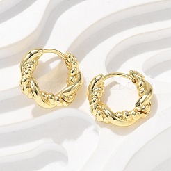 Brass Hoop Earrings&nbsp;EJEW-Q015-03G-02