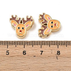 Brass Enamel Beads&nbsp;KK-L255-16G-02
