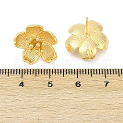 Brass Stud Earring Findings&nbsp;KK-Z099-05G-03
