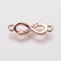Brass Cubic Zirconia Links&nbsp;KK-P134-57