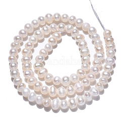 Natural Cultured Freshwater Pearl Beads Strands&nbsp;PEAR-N013-04C