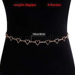 Alloy Heart Link Chain Body Chains&nbsp;WGDAFCB-01