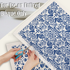 6Pcs 6 Styles Paper Ceramic Decals&nbsp;DIY-SD0002-07C