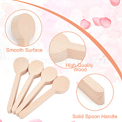 4Pcs Beechwood Spoon Mold&nbsp;DIY-GF0005-09