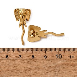 304 Stainless Steel Elephant Stud Earrings&nbsp;EJEW-A140-02G