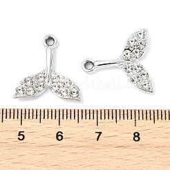Animal Theme UV Plating Alloy Crystal Rhinestone Pendants&nbsp;ALRI-T012-07I-P