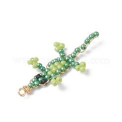 Glass Crocodile Pendants&nbsp;PALLOY-MZ00992