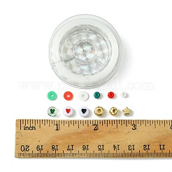 Christmas DIY Acrylic & CCB Plastic & Polymer Clay & Glass Beads Bracelets Jewelry Making Kits&nbsp;DIY-FS0006-22