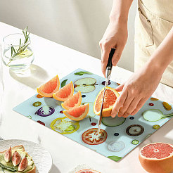 Heat Transfer Tempered Glass Cutting Board&nbsp;AJEW-WH0504-08