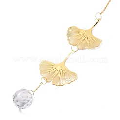 Faceted Glass Sun Catcher Pendant Decorations&nbsp;AJEW-A037-08G