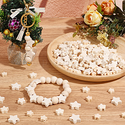 180Pcs 3 Styles Wood Beads&nbsp;WOOD-PA0001-64