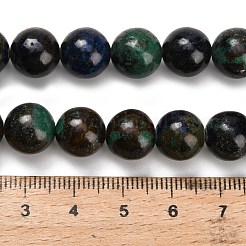 Natural Azurite Beads Strands&nbsp;G-Z110-C05-10mm