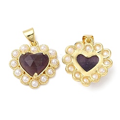 Natural Amethyst Pendants&nbsp;G-E599-05G-A03