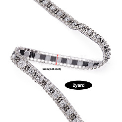 Hotfix with Two Rows Rhinestone&nbsp;DIY-BT0001-31