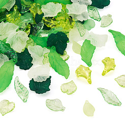 270Pcs 9 Style Transparent Acrylic Pendants&nbsp;TACR-CD0001-02