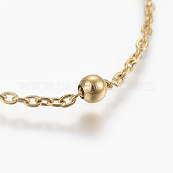 304 Stainless Steel Anklets&nbsp;AJEW-H013-02G