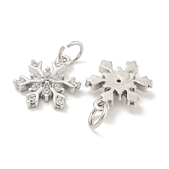 Rack Plating Brass Micro Pave Clear Cubic Zirconia Pendants&nbsp;X-KK-B093-04A-P