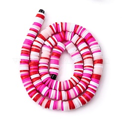Handmade Polymer Clay Beads Strands&nbsp;CLAY-R089-6mm-T02B-10
