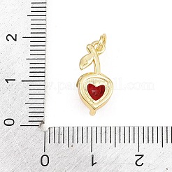 Brass Micro Pave Colorful Cubic Zirconia Pendants&nbsp;KK-E798-06C-G