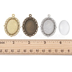 DIY Blank Oval Dome Pendant Making Kit&nbsp;DIY-FS0005-20