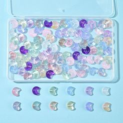 100Pcs 12 Styles Baking Paint Transparent Glass Beads&nbsp;DGLA-FS0001-26