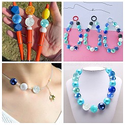 50Pcs Chunky Bubblegum Round Acrylic Beads&nbsp;SACR-CJ0001-64