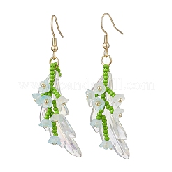 Handmade Glass Seed Beads Dangle Earrings&nbsp;EJEW-MZ00546