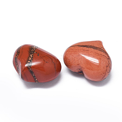 Natural Red Jasper Heart Palm Stone&nbsp;G-F637-11G