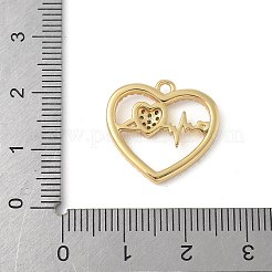 Brass Micro Pave Cubic Zirconia Pendants&nbsp;KK-Q091-04B-G