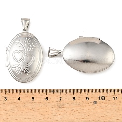 316 Stainless Steel Locket Pendants&nbsp;STAS-K321-06P