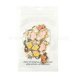 24Pcs 8 Styles Zinc Alloy Enamel Pendants&nbsp;ENAM-FS0004-05