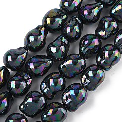 Electroplated Glass Beads Strands&nbsp;GLAA-Z013-01A-02