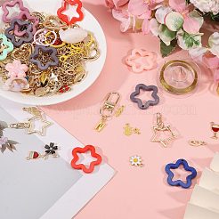 1 Bags DIY Keychain Kit&nbsp;DIY-GL0007-18