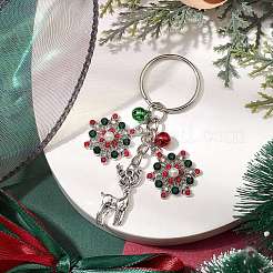 Alloy with Cubic Zirconia  Keychain&nbsp;KEYC-JKC00865