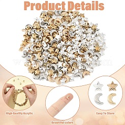 400Pcs 4 Styles CCB Plastic Beads&nbsp;CCB-YW0001-81