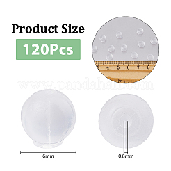 120Pcs Plastic Full-covered Ear Nuts&nbsp;FIND-FH0007-98