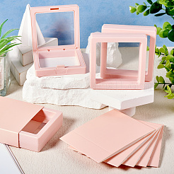 Square Transparent PE Thin Film Suspension Jewelry Floating Frame Displays&nbsp;ODIS-TAC0002-02C
