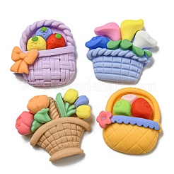 Opaque Resin Decoden Cabochons&nbsp;CRES-I029-02