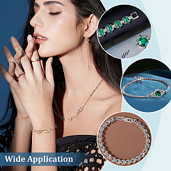 10Pcs Brass Micro Pave Clear Cubic Zirconia Watch Band Clasps&nbsp;KK-PH0014-30G
