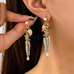 Alloy Enamel Stud Earrings&nbsp;WG049B8-01