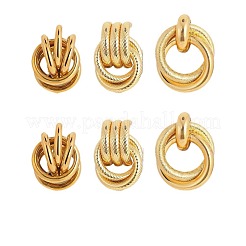 3 Pairs Retro Alloy Stud Earrings&nbsp;FS-WG5E7DF-01