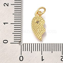 Rack Plating Brass Micro Pave Cubic Zirconia Pendants&nbsp;KK-I720-71G-03A
