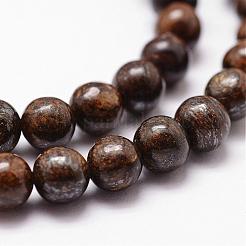 Natural Bronzite Bead Strands&nbsp;G-D840-57-6mm