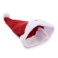 Christmas Hat Velvet Wine Bottle Cover&nbsp;AJEW-M012-01B