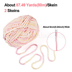 2 Skeins Polyester Yarn for Knitting & Crochet&nbsp;OCOR-TA0003-09A